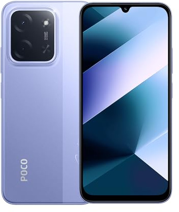 XIAOMI POCO C85 4G Smartphone 6GB+128GB, Massive 6000mAH Battery, 120Hz 6.9 Display, Stylish Design, 50MP AI Dual Camera, 33W Fast Charging Purple (2 Years Warranty+No In-box Charger)