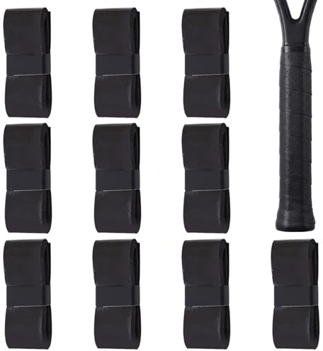 Nivofu Guidoline Vélo Route Antidérapante - Ruban de Guidon EVA Respirant | Bande de Poignée Absorbante avec Bouchons pour Cintre Vélo, Gravel et Grip Badminton, Noir, 10 Rouleaux