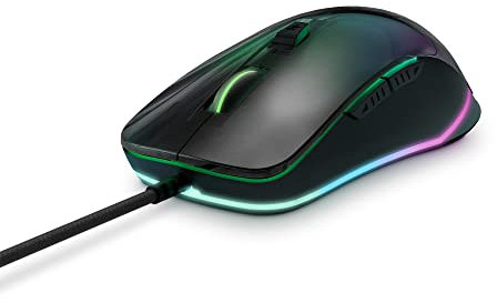 Energy Sistem ES Gaming Mouse ESG M3 Neon (Mirror Effect, USB Braided Cable, RGB LED Light, 7200 dpi)