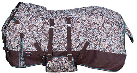 CHALLENGER 167,6 cm 1200D Pferdedecke Wasserdicht Regendecke Leichte Winterdecke 395B