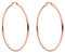 PURELEI® Hoops Ohrringe (Rosegold), Wasserfeste Ohrringe für Damen, Creolen aus Edelstahl, Geschenk für Frauen, 63mm Durchmesser