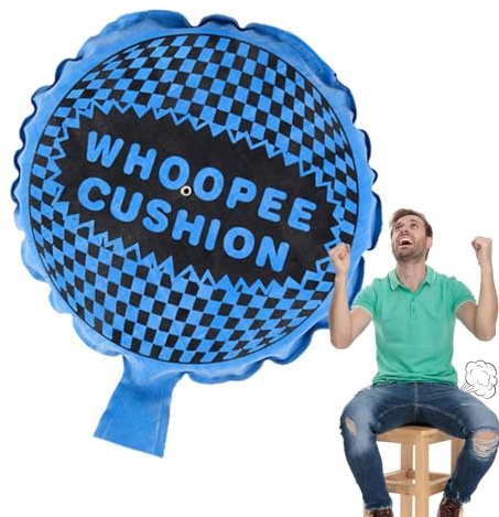 Cojín Whoopee Cojín Whoopee Autoinflable Cojín para Pedos Pedos Colección De Chistes Clásicos Hace G como Sonidos Ruido Broma Regalo Juguete De Mordaza Cojines Divertidos (1 Unidad De 25 Cm)