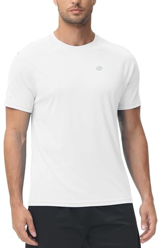 MoFiz Camiseta Anti UV Hombre Rashguard Secado Rápido Manga Corta Transpirable Surf Correr Natación