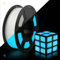 TECBEARS Glow in the Dark Filament PLA 1.75mm, PLA Leuchtet Filament Blau, Maßgenauigkeit +/- 0.02mm, 1kg Spule Filament PLA für 3D Drucker, Glow Blau