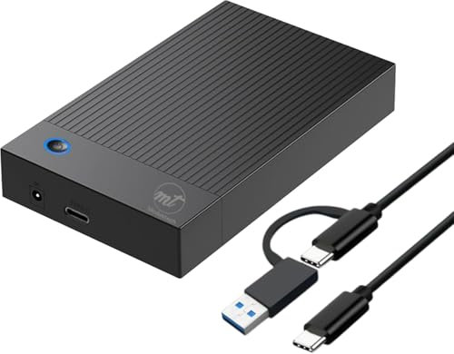 ModusTech External (DESKTOP) Hard Drive 4TB USB 3.0 & Type-C 3.0 - High-Speed Data Storage for PC, Mac, Laptops, and Gaming Consoles - Durable Design, Compatible with Windows, MacOS, Linux (4, TB)
