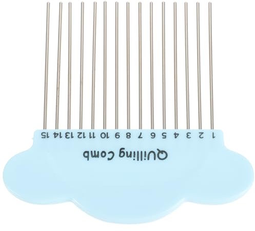 NUOBESTY Quilling-kamm Papier-rollkamm Werkzeug Quilling-zubehör Aus Metall Und Kunststoff Für Zufällige Farben