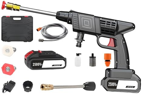 Machine à laver sous pression portable, outil avec accessoires, réglable, pour voiture, maison, jardin, et