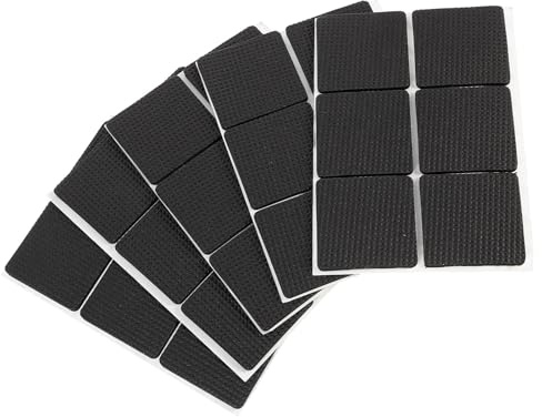 Artibetter 54pcs Non-Slip Eva Furniture Feet Pads, Thickened Square 45x45x3mm Chair and Table Leg Floor Protectors, Anti-Skid Floor Protection Mat for Home and Office Use