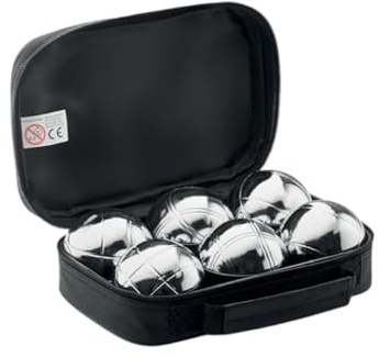 TOTventas Petanque Boules Set with 6 Metal Balls – Outdoor Lawn Game with Carrying Bag – French Bocce Game for Beach, Park and Backyard