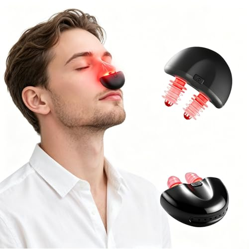 Red Light Nasal Therapy Device,3 Adjustable for Home, Office, Travel | Red Light Therapy,Portable Red Light Therapy Belt for Nose Nasal Clearing Device,For Adults and Seniors(black)