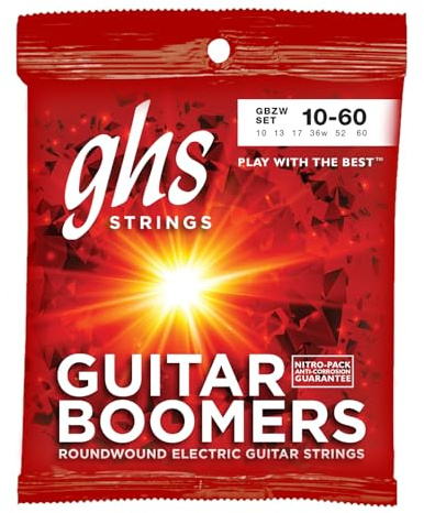 ghs GBZW - Juego de cuerdas para guitarra eléctrica, 010-060