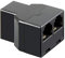 Wentronic T-Adaptor 2x RJ11 Jack to RJ11 Jack Black