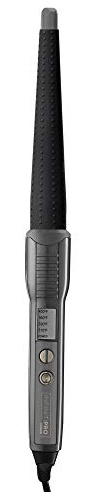 INFINITIPRO BY CONAIR Silicone Shine 1-Inch to 1/2-Inch Curling Wand, Tapered wand produces beachy waves