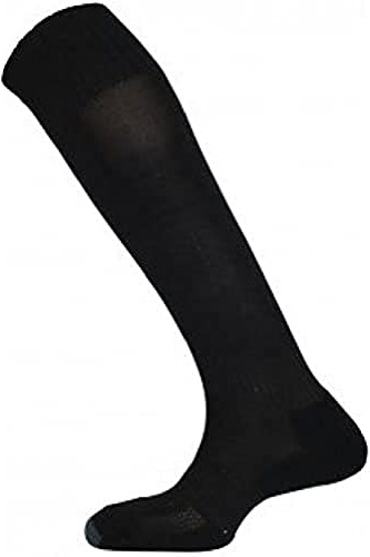 Mitre Adult Mercury Plain Football Sports Socks | Football Team Kit | Lightweight Long Sock | Breathable Sports Sock, Black, Senior (7 UK - 12 UK)