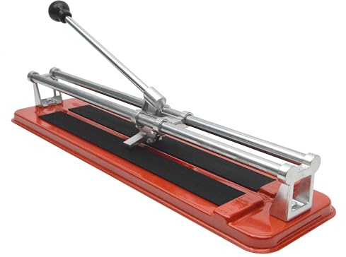 Fliesenschneider Brico 400 mm – Manuelles Fliesenschneidgerät mit Doppelführung, Winkelanschlag & rutschfester Auflage | Für Wand- & Bodenfliesen bis 6 mm, leicht & stabil