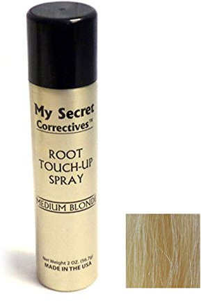 My Secret Correctives Hair Highlighter and Root Touch-up Spray - MEDIUM BLONDE - 2oz