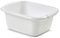 Whitefurze Rectangular Washing Up Bowl Wash Up Dish Washing Washtub, White, 9 Litre, 36 x 29 x 15cm