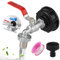 Grifo de drenaje IBC, accesorios para tanque de agua de 1000L, adaptador IBC de grifo de bola de aleación de 3/4 pulgadas, para tanque de agua de lluvia y cisterna