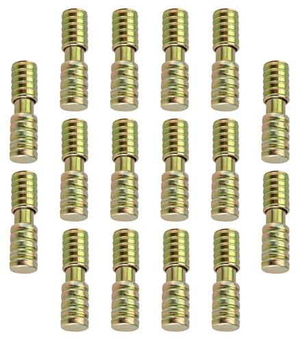 16 Pairs Model Railway Train Rail Baseboard Alignment Dowels Dowel Pins Carbon Steel Alignment Pins Suitable for Ø 8 mm Hole