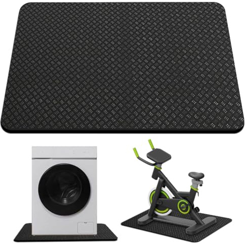 Antivibrationsmatta för tvättmaskiner, halkfri silikonmatta, på båda sidor, 60 x 60 cm, antivibrationsmatta för tvättmaskin frys, torktumlare och kaffemaskin