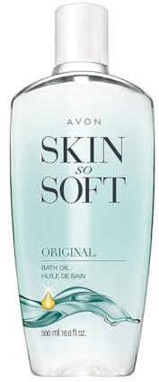 AVON Skin So Soft Original Bath Oil for Women, Moisturizing Body Oil with Jojoba Oil for Dry Skin, 16.9 fl oz Hydrating Shower Oil; Perfect as an After-Shower Skin Softener for All Adults