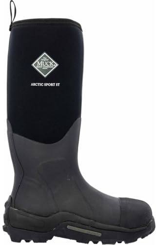 MUCK Arctic Sport Steel Toe Waterproof Insulated Work Boot, Black, Size 11(0)