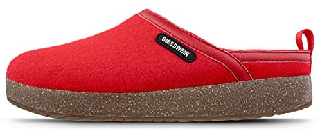 GIESSWEIN Wool Clog - Damen & Herren Filz Pantoffeln, Warme & Bequeme Hausschuhe, Filzpantoffel für drinnen & draußen, rutschfeste Sohle