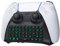 TiMOVO Teclado Inalámbrico Compatible con PS5, Teclado de Controlador Bluetooth con Genial Retroiluminación Verde, 47 Teclas, Altavoz Incorporado, Conector de Audio de 3,5 mm para Mando PS5, Negro