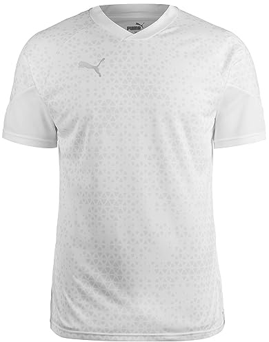 PUMA Men's Teamcup Training Jersey Tee, Puma White, L UK