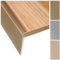 KARAT Stair Nosing Edge Profile, Transition Strips, Angle Profiles for Floors, Steps, Stairs and Walls (Safety, F-shape - Light Bronze, 1000 x 50 x 53 mm - Pre-drilled)