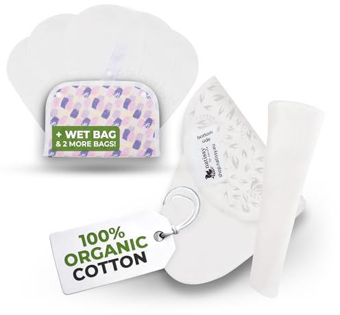 Öko STRING Slipeinlagen waschbar mit rutschfestem Druck, Bio Baumwolle (tanga, 7er-Pack); dünne Slipeinlage Damen Mädchen; waschbar bei hoher T°; 100% Atmungsaktiv (kein PUL) für täglichen Ausfluss