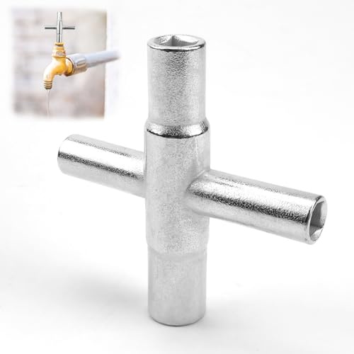 VZXZXE Chiave quadra per armadietto, 7 mm/100 mm, chiave di sfiato per radiatore, chiave triangolare