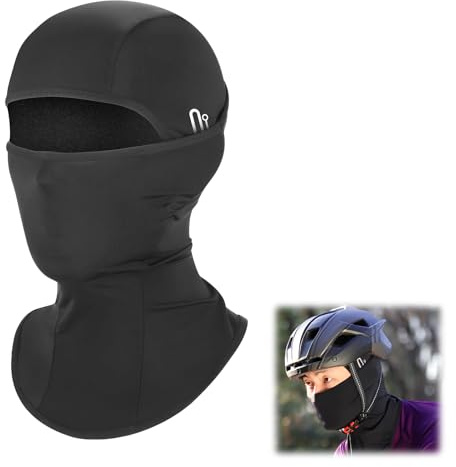 kiki fancy Pasamontañas para moto de verano para hombre y mujer, gorro de bicicleta bajo casco, pasamontañas, transpirable, con agujeros para gafas para deportes al aire libre, bicicletas