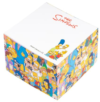 Grupo Erik Memo Block - The Simpsons Gifts | 400 Sheets - 3 x 3 inches - 7.5 x 7.5 cm Note Block, Small Notepad, Note Pad | Stationery Gifts Under 10 Pounds