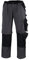 teXXor 2-in-1 Arbeitsbundhose Canvas 320 mit Cordura, 20-008357-64,Grau (Grey/Black) ,64