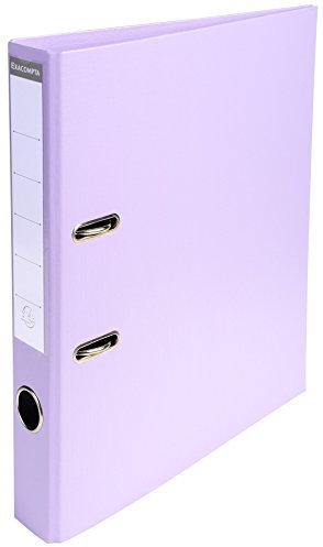 Exacompta 53507E Premium PP-Ordner Prem´Touch. 5 cm schmal DIN A4 Kunststoffbezug außen Papierbezug innen Rückenschild austauschbar Ringordner Aktenordner Briefordner Plastikordner lila