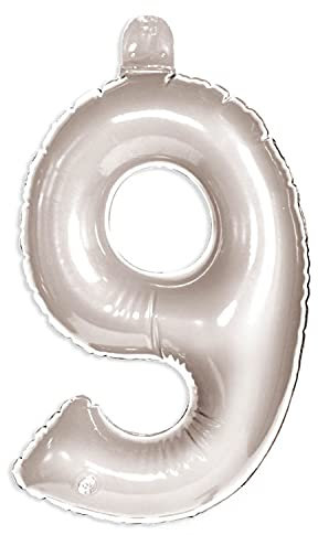 Folat 20239 Aufblasbare Zahl 9 Silber