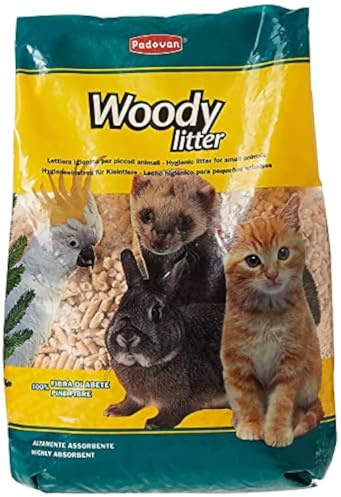 Padovan Woody Litter - Lettiera igienica per Piccoli Animali in Pellet - 10 Litri