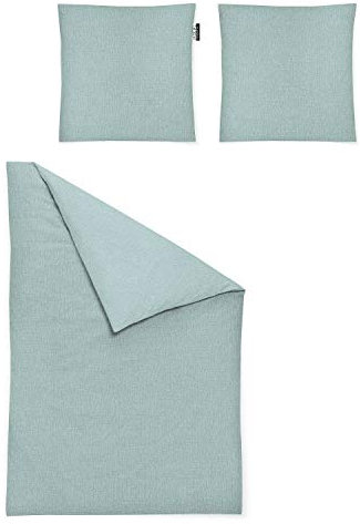 Irisette Essential Mako-Satin Bettwäsche Carla Jade, 1 Bettbezug 135 x 200 cm + 1 Kissenbezug 80 x 80 cm