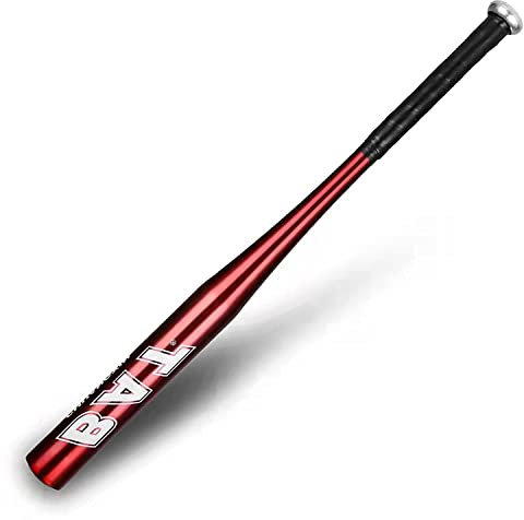 Farsler Mazza da Baseball, 63,5 cm Mazze Sport Softball Resistente, per Esercizi di Adolescenti e Adulti (Rosso)