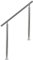 EINFEBEN Handlauf Aluminium Geländer mit/ohne Querstreben für Brüstung Balkon Garten (160cm, 0 Querstreben)