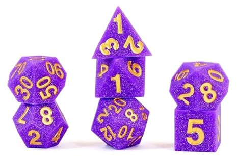 Fanroll - 16mm Sharp Edge Silicone Rubber Poly Dice Set: Regal Ricochet