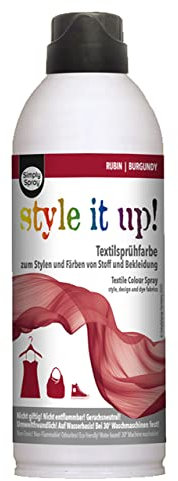 SimplySpray Style it up! - Design Textilfarbe - Textilfarbe zum Sprühen Stofffarbe (Rotviolett/Burgundy)
