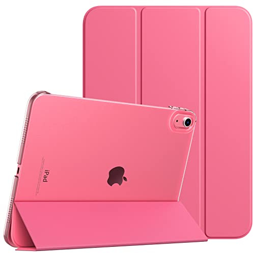TiMOVO Cover Custodia Compatibile con iPad (A16) 11 Generazione 11 Pollici 2025/iPad 10 Generazione 10,9 2022, Retro in PC Rigido Semi-Trasparente, Auto Sveglia/Sonno, Anguria Rossa