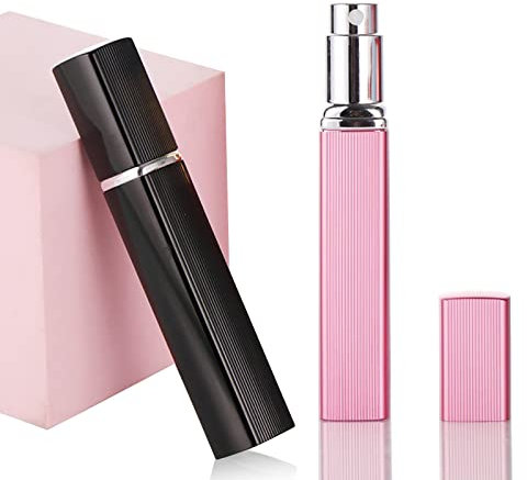 WASYPLSFOI Parfümzerstäuber Sprühflasche Klein Parfum Zerstäuber Spray Bottle Parfüm Abfüller Nachfüllbar Glas für Unterwegs Reise, 2 Stück 10ml