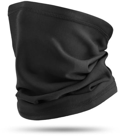 HASAGEI Schal Herren Schlauchschal Herren Damen Fleece Winddicht Loop-Schal Nackenwärmer Halswärmer für Laufen Skifahren Radfahren Snowboarden Klettern Motorradfahren Outdoor Schwarz