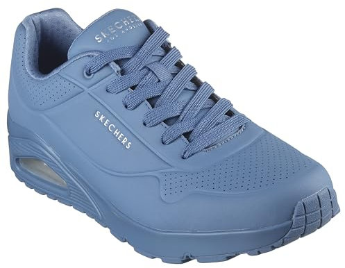 Skechers Herren UNO Stand on Air Sneaker, Blaues Durabuck-Mesh, 41 EU