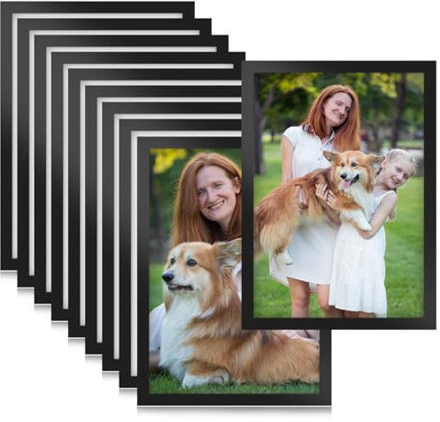 EMNIMQ 10 Stück Magnetrahmen A5 Info-Rahmen Selbstklebend mit Magnetverschluss,Diamond Painting Rahmen,Aufklappbarer Magnetrahmen,Bilderrahmen Infotasche Blatthalter für Wanddekoration Hause