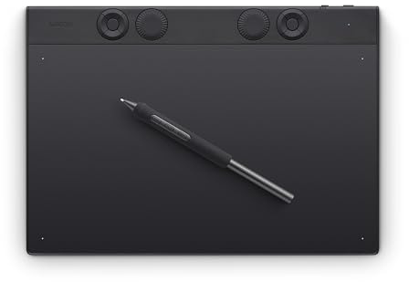 Wacom Intuos Pro Medium Bluetooth Professional Graphic Drawing Tablet with Pro Pen 3, Compatible with Mac, Windows - 2025 Edition