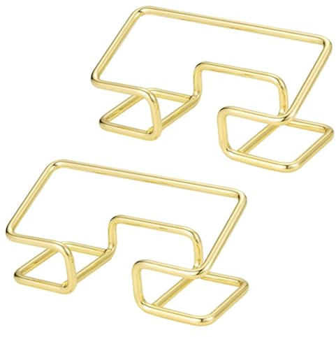 SENRISE 2-pack skrivbord visitkortshållare metall visitkortsstativ guld passar 100 visitkort